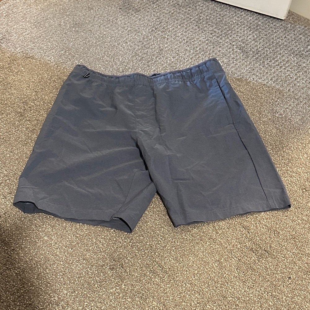 Men's Casual Elastic Waist Shorts - Navy